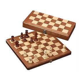 Skak/Chess Set, walnut/maple, field 33 mm