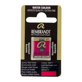 Rembrandt akvarellfärg halvpanna – Quinacridone Red Violet 365