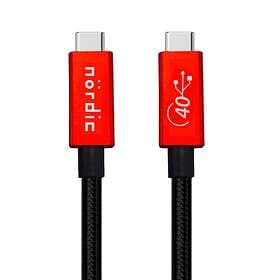 NÖRDIC 40Gbps PD3.1/240W USB C - USB C 4.0 2m