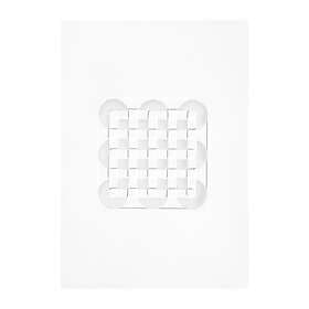 MOEBE Relief konstverk circles & squares 21x29.7 cm Off White