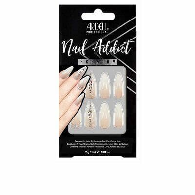 Ardell Lösnaglar Nail Addict Nude Light Crystal (24 pcs)