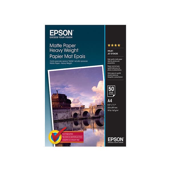 Epson Matte Paper 167g A4 50stk