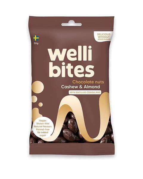 Wellibites Chocolate Nuts 50g