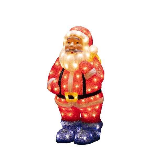 Konstsmide Gnosjö Dekorationsfigur Tomte akryl 55cm 104 LED 6247-103