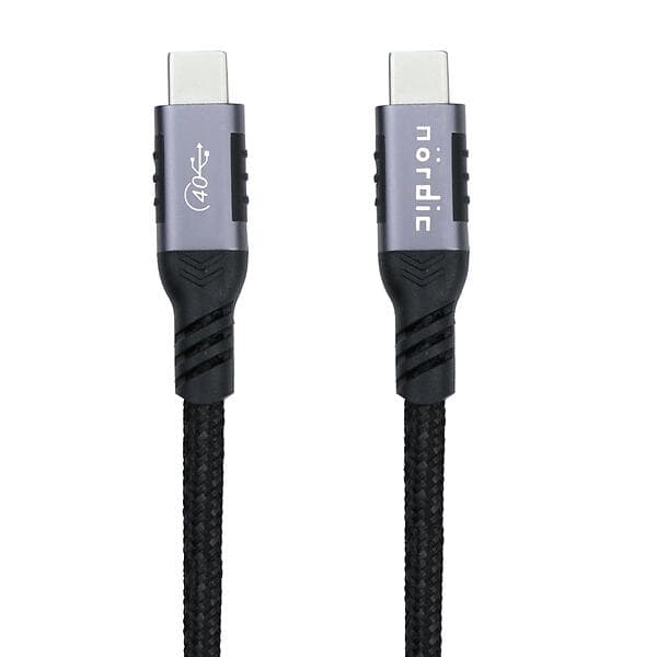 NÖRDIC 40Gbps PD3.0/100W USB C - USB C 4.0 2.5m