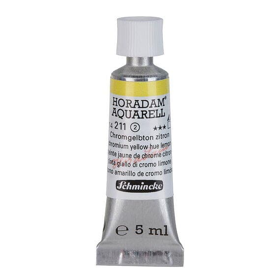 Schmincke Horadam akvarellfärg 5ml – Chromium yellow hue lemon 211