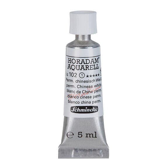 Schmincke Horadam akvarellfärg 5ml – Permanent chinese white 102