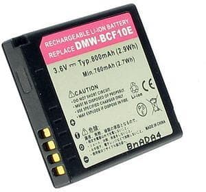 Batteriexperten Batteri DMW-BCF10 för Panasonic, 3.6V (3.7V), 800 mAh