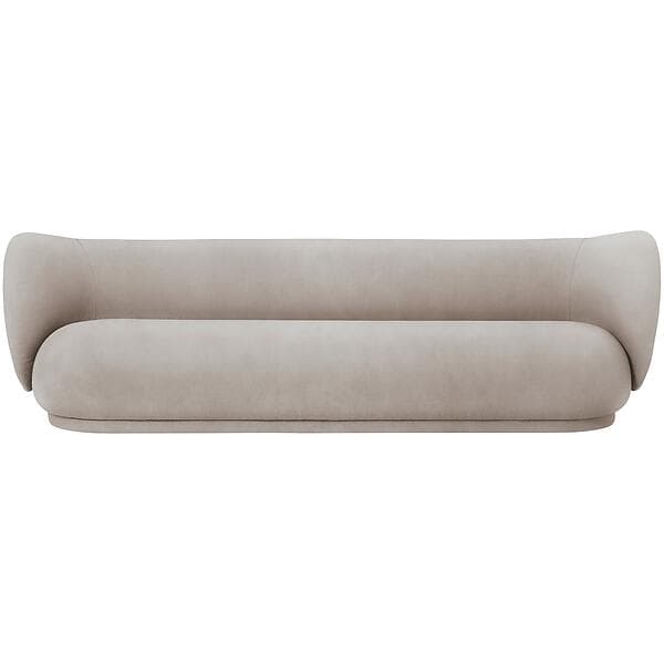 Ferm Living Rico Brushed 4-sæderssoffa, Sand Polyester