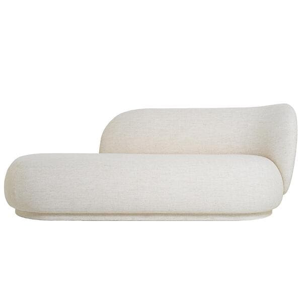 Ferm Living Rico Boucle Divan Højre, Off-white Off-White Bouclé