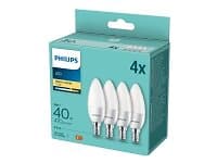 Philips LED-glödlampa LED 40W B35 E14 WW FR ND 4PF/6 DISC E14