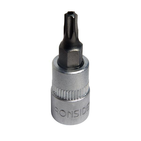 Ironside 116410 Bitshylsa torx, with hål, 1/4" TX30