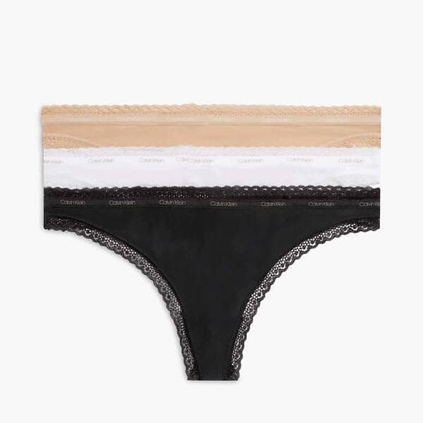 Calvin Klein 3-pack Bottoms Up Refresh Thongs