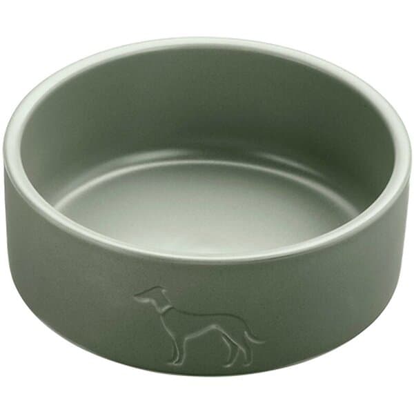 Hunter Dog & Cat Feeding Bowl Osby Ceramic Green 550ml/ø12.5cm