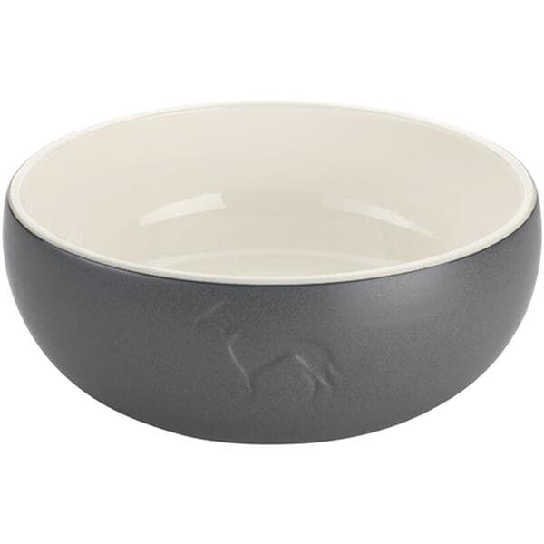 Hunter Dog & Cat Feeding Bowl Lund Ceramic Grey 1500ml