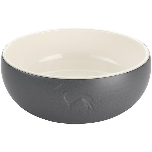 Hunter Dog & Cat Feeding Bowl Lund Ceramic Grey 900ml