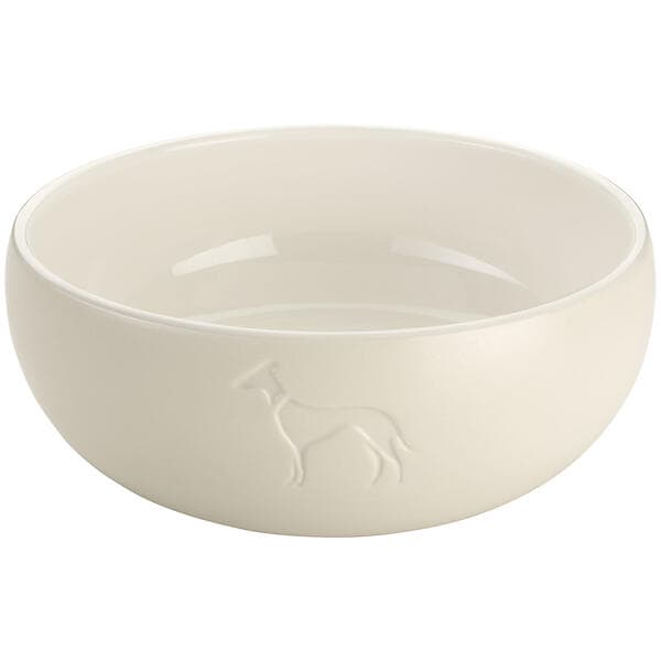 Hunter Dog & Cat Feeding Bowl Lund Ceramic White 1500ml