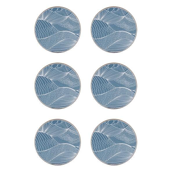 Åry Home Japanese Landscape coasters 6-pack Ocean