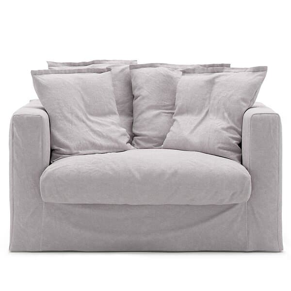 Decotique Le Grand Air Loveseat Linne, Misty Grey Plywood