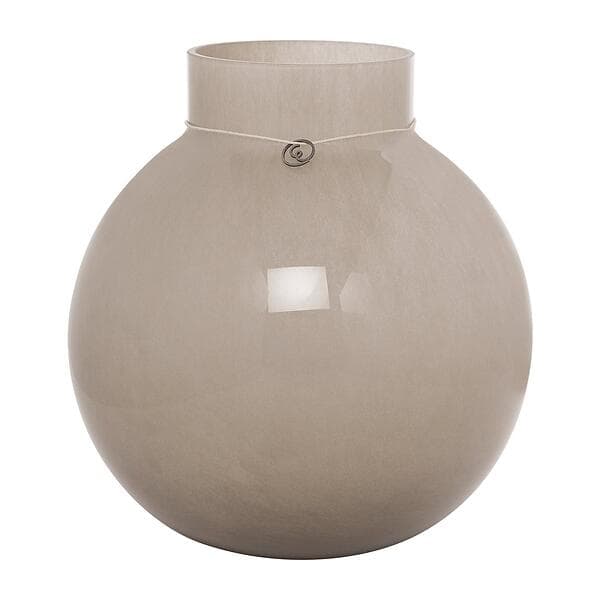 Ernst glass Vase rund beige H220mm