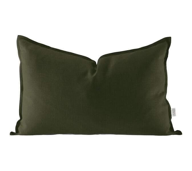 Scandi Living Calm kuddfodral linne 40x60 cm Forest Green