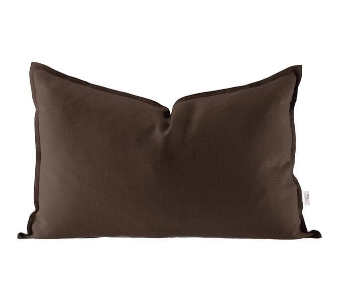 Scandi Living Calm kuddfodral linne 40x60 cm Chocolate Brown