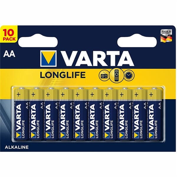 Varta Longlife AA Batteri 10-pack