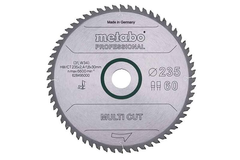 Metabo Sågblad Multi Cut Professional 235x2.6/1.8x30 60 FZ/TZ15°