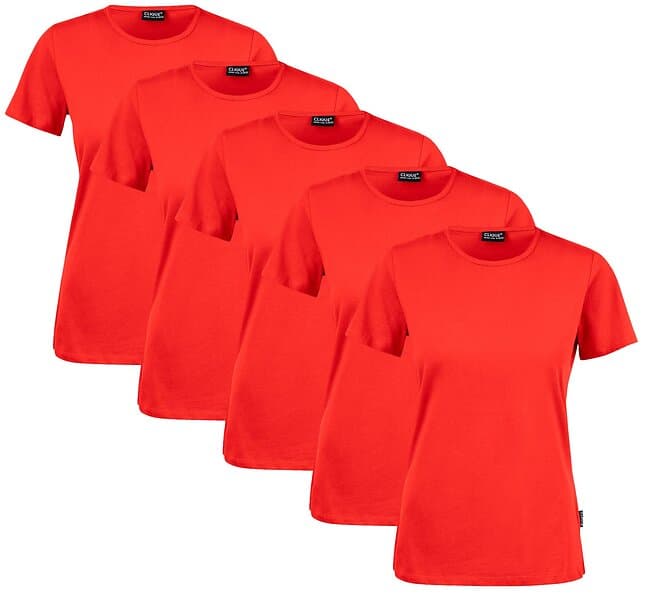 Clique T-shirt Dam 5-pack