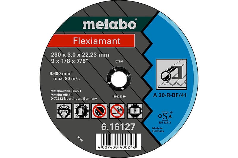 Metabo Kapskiva FLEXIAMANT; 180x3 mm; för metall