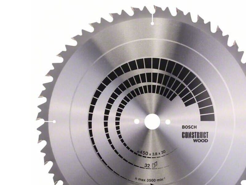 Bosch Sågklinga för trä CONSTRUCT WOOD; 450x3.8x30.0 mm; Z32; 20°