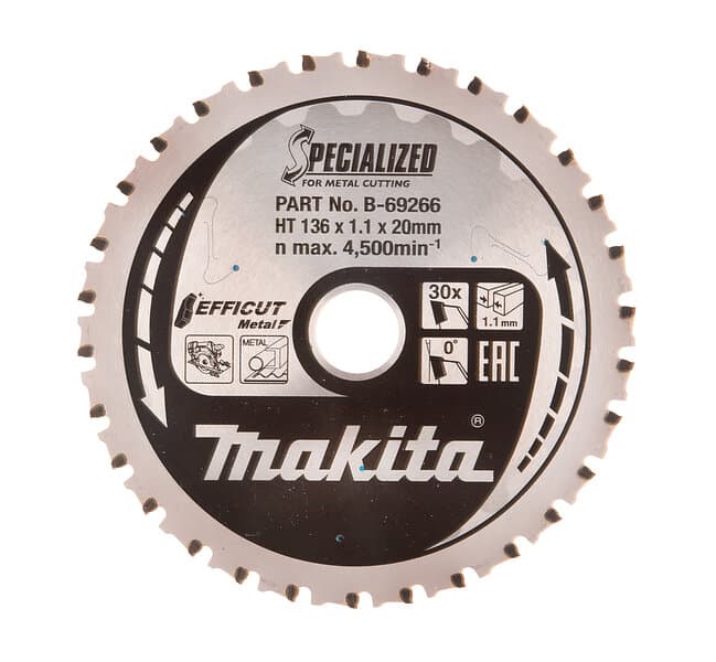 Makita Sågklinga för metall Efficut Metal; 136x1.1x20 mm; Z30; 0°