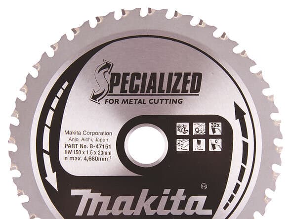 Makita Sågklinga för metall ; 150x1.8x20.0 mm; Z32; 0°