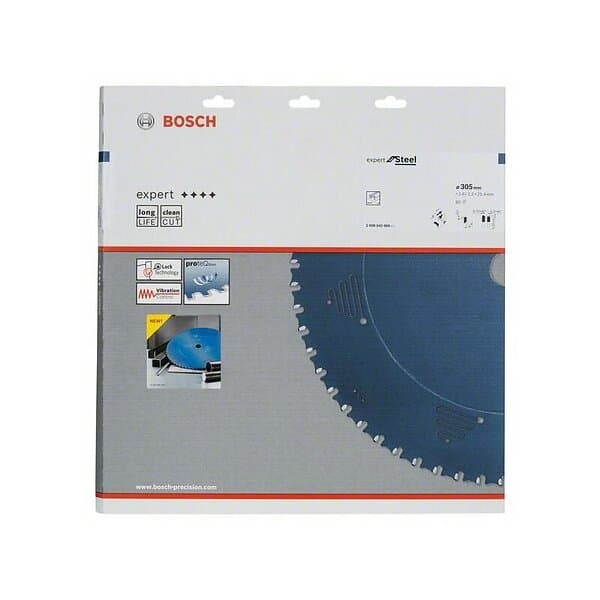 Bosch Sågklinga för metall EXPERT FOR STEEL; 305x2.6x25.4 mm; Z60; 0°