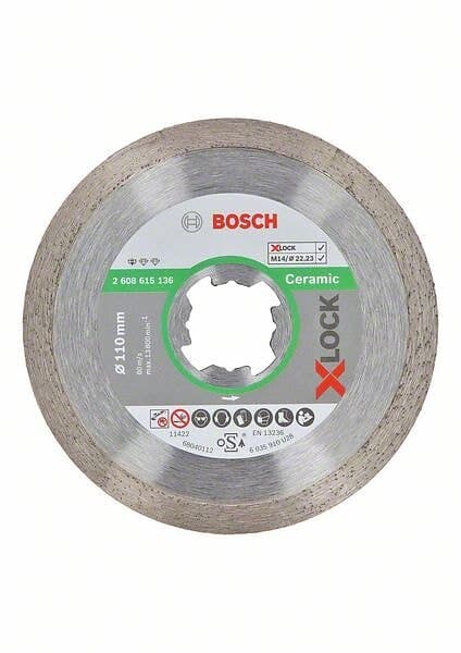 Bosch Diamantkapskiva Standard for Ceramic 110×22.23×1.6x7.5mm X-Lock