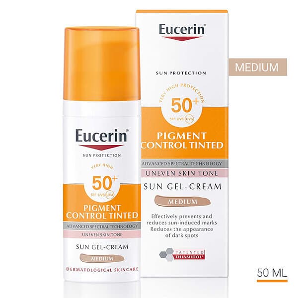 Eucerin Pigment Control Tinted Sun Gel Cream Medium SPF50 50ml