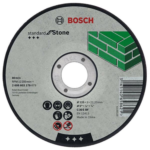 Bosch 180 x 3mm Standard for Stone Cutting Disc Straight n/a