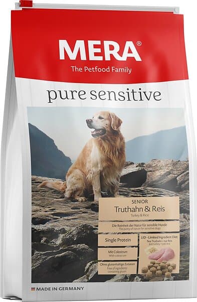 Mera Petfood Pure Sensitive Senior Kalkon & Ris 12.5kg