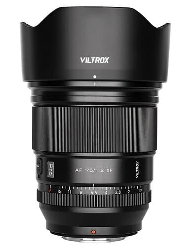 Viltrox AF 75/1.2 PRO Fuji X-Mount