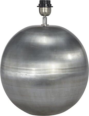 PRhome Globe Lampfot Blekt Silver 40cm