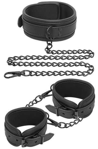 Vegan Collar & Hand Cuffs Set