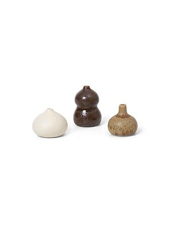 Ferm Living Komo Mini Vase 3.6 cm Set om 3 Multi