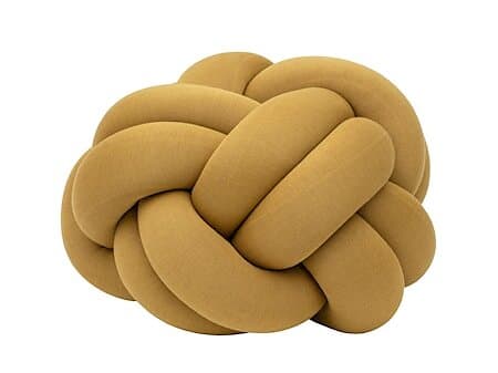 Design House Stockholm Knot Sittpuff XL 60x50 cm Ull Gul