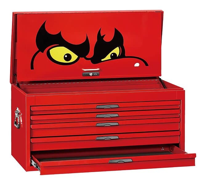 Teng Tools Tool Box TC205NF 5 drawers, röd