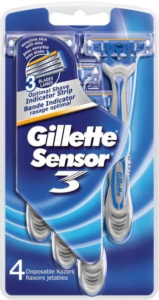 Gillette Sensor3 Disposable 4-pack