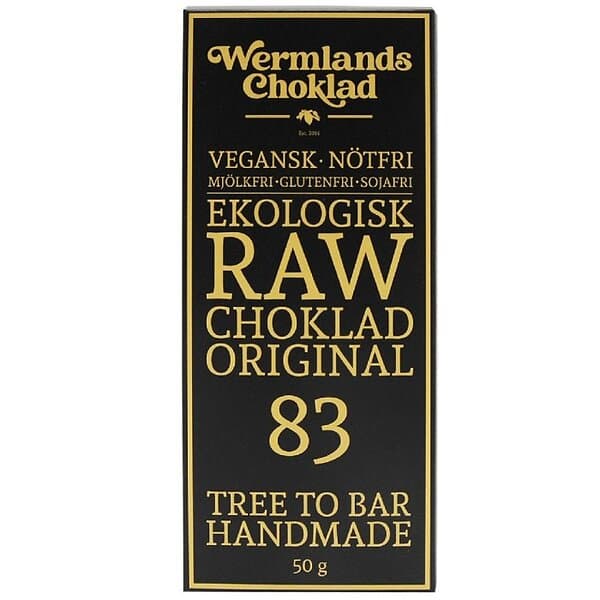 Wermlands Choklad Raw Original 83% 50g