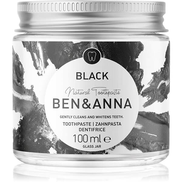 BEN&ANNA Natural Toothpaste Black tandkräm i en glasburk 100ml unisex