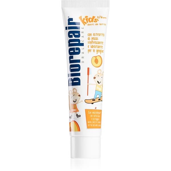 Biorepair Kids 0-6 Toothpaste för barn För att återställa tandemaljen Peach 50ml