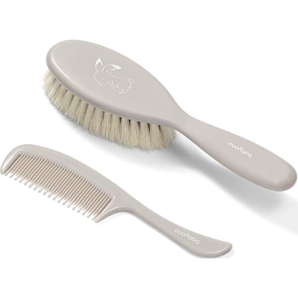 BabyOno Take Care Hairbrush and Comb Set Gray (för barn från födseln) unisex