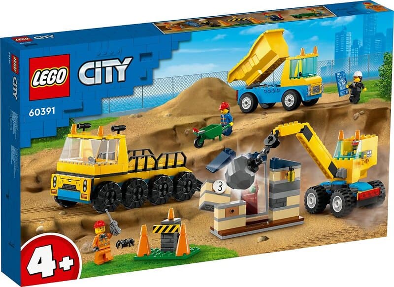 LEGO City 60391 Entreprenørmaskiner og nedrivningskran